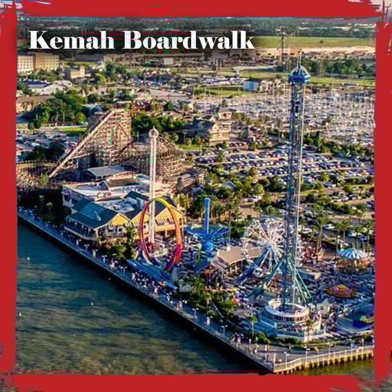 Kemah boardwalk with txt